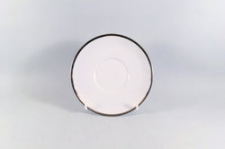Thomas - Medaillon - Thick Silver Band - Coffee Saucer - 5 1/2" - The China Village