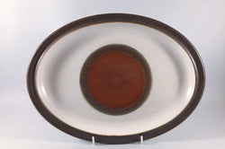 Denby - Potters Wheel - Tan Centre - Oval Platter - 13 5/8" - The China Village