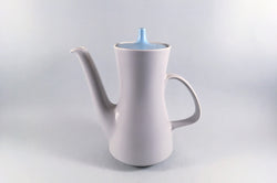 Poole - Dove Grey & Sky Blue - Coffee Pot - 1 1/2pt - The China Village