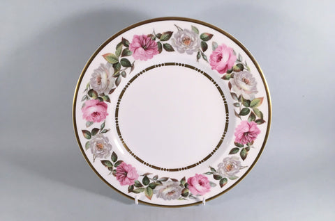 Royal Worcester - Royal Garden - Dot & Dash Gold Line - Starter Plate - 9 1/4" - The China Village