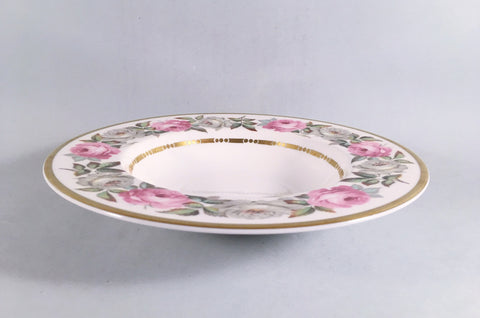 Royal Worcester - Royal Garden - Dot & Dash Gold Line - Rimmed Bowl - 8" - The China Village