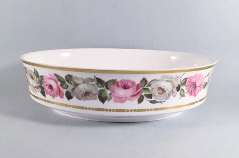 Royal Worcester - Royal Garden - Dot & Dash Gold Line - Vegetable Dish - 9" - The China Village