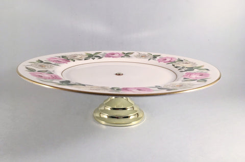 Royal Worcester - Royal Garden - Elgar - Cake Stand - 1 Tier - The China Village