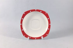 Midwinter - Red Domino - Coffee Saucer - 4 3/4" - The China Village