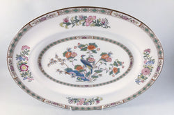 Wedgwood - Kutani Crane - Brown Edge - Oval Platter - 14" - The China Village