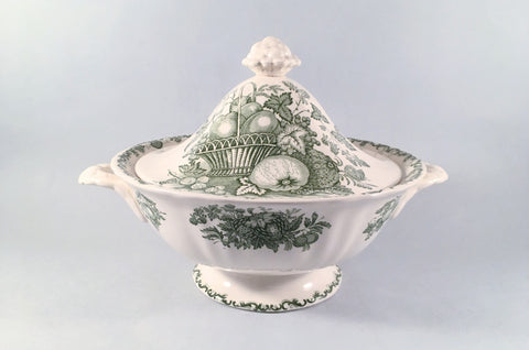 Mason's - Fruit Basket - Green - Vegetable Tureen - The China Village