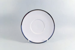 Thomas - Medaillon - Thick Silver Band - Tea Saucer - 6 3/8" - The China Village
