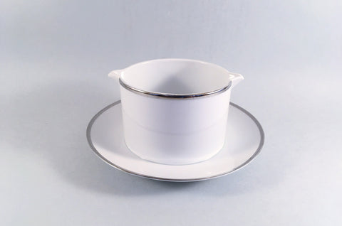 Thomas - Medaillon - Thick Silver Band - Gravy Jug & Stand (Fixed) - The China Village