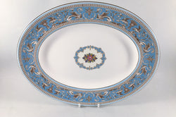 Wedgwood - Florentine - Turquoise - Oval Platter - 14" - The China Village