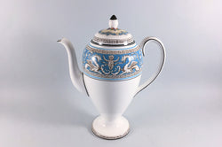 Wedgwood - Florentine - Turquoise - Coffee Pot - 1pt - The China Village