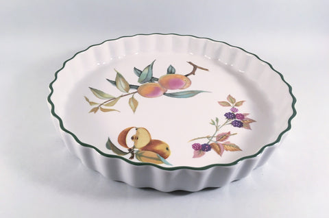 Royal Worcester - Evesham Vale - Flan Dish - 10 3/8" (Apple, Blackberries & Peach) - The China Village