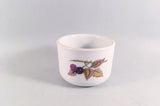 Royal Worcester - Evesham Vale - Jam Pot (Base Only) - (Redcurrants , Blackberries, Peach) - The China Village