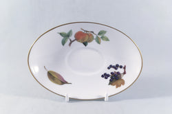 Royal Worcester - Evesham - Gold Edge - Sauce Boat Stand - The China Village