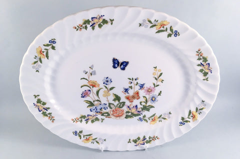 Aynsley - Cottage Garden - Swirl Shape - Oval Platter - 13 1/2" - The China Village
