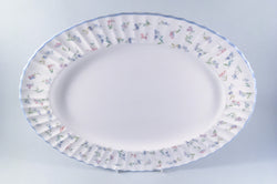 Royal Worcester - Forget Me Not - Oval Platter - 15 3/8" - The China Village