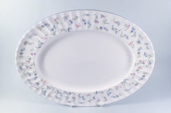 Royal Worcester - Forget Me Not - Oval Platter - 13 3/4" - The China Village
