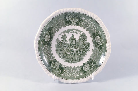 Adams - English Scenic - Green - Breakfast Saucer - 6 3/4" - The China Village