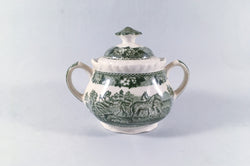 Adams - English Scenic - Green - Sugar Bowl - Lidded - The China Village