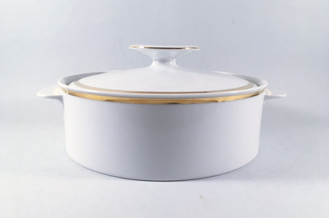 Thomas - Medaillon - Thick Gold Band - Vegetable Tureen - The China Village