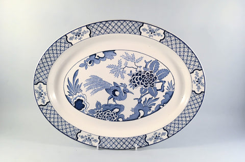 Woods - Yuan - Old Backstamp - Oval Platter - 14 1/2" - The China Village