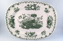 Mason's - Fruit Basket - Green - Oblong Platter - 15 1/4" - The China Village