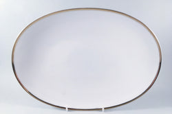 Thomas - Medaillon - Thick Gold Band - Oval Platter - 13 1/8" - The China Village