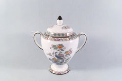 Wedgwood - Kutani Crane - Brown Edge - Sugar Bowl - Lidded - The China Village