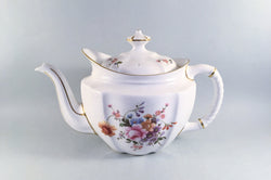 Royal Crown Derby - Derby Posies - Green Backstamp - Teapot - 2 1/2pt - The China Village