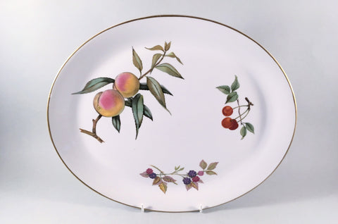 Royal Worcester - Evesham - Gold Edge - Oval Platter - 13" - The China Village