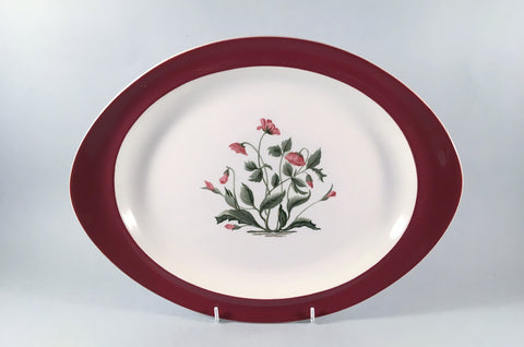 Wedgwood - Mayfield - Ruby - Oval Platter - 13" - The China Village