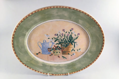 Royal Stafford - Gardeners Journal - Oval Platter - 14" - The China Village