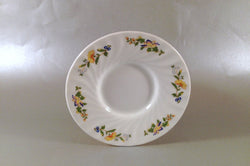 Aynsley - Cottage Garden - Swirl Shape - Coffee Saucer - 4 7/8" - The China Village