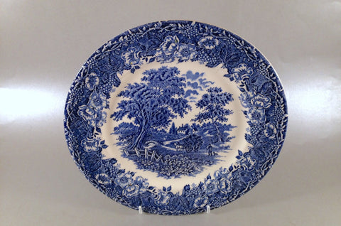 Churchill - English Scene - Blue - Dinner Plate - 9 3/4" - The China Village