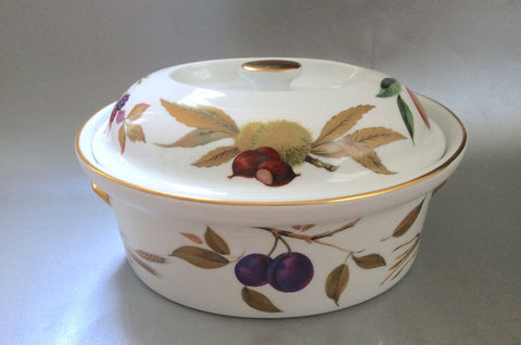 Royal Worcester - Evesham - Gold Edge - Casserole Dish - 4pt - The China Village