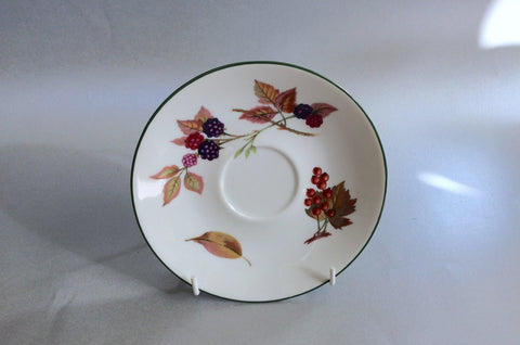 Royal Worcester - Evesham Vale - Tea Saucer - 6" (Redcurrants, Blackberries) - The China Village