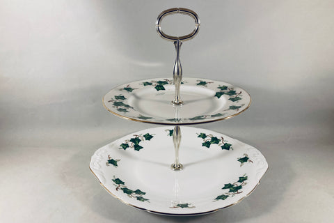 Colclough - Ivy Leaf - Cake Stand - 2 tier - The China Village