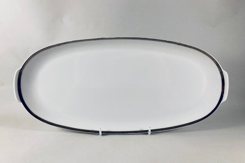 Thomas - Medaillon - Thick Silver Band - Sandwich Tray - 14 1/2" - The China Village