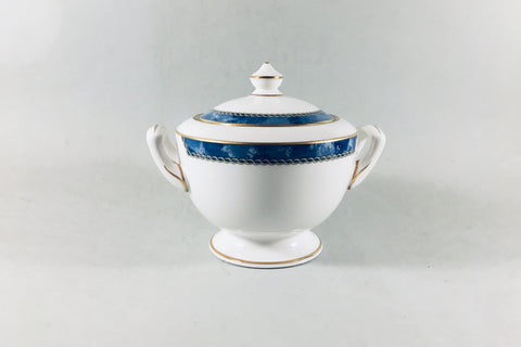 Royal Worcester - Medici - Blue - Sugar Bowl - Lidded - The China Village