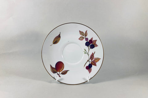 Royal Worcester - Evesham - Gold Edge - Breakfast Saucer - 6 1/2" - The China Village