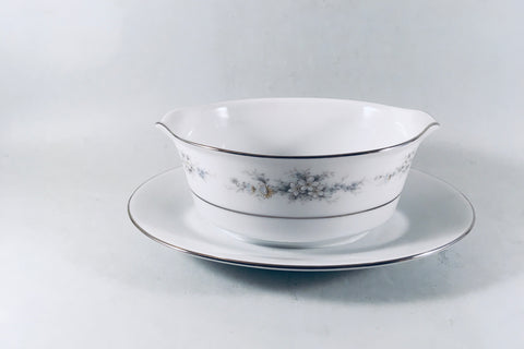 Noritake - Melissa - Sauce Boat & Fixed Stand - The China Village
