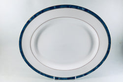 Royal Worcester - Medici - Blue - Oval Platter - 13 1/4" - The China Village