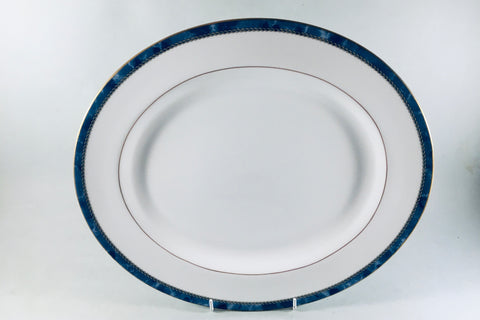 Royal Worcester - Medici - Blue - Oval Platter - 13 1/4" - The China Village