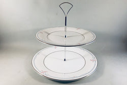 Royal Doulton - Carnation - Cake Stand - 2 tier - The China Village