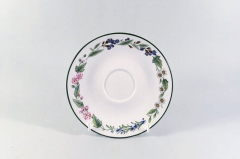 Royal Worcester - Worcester Herbs - Tea Saucer - 5 7/8" - The China Village