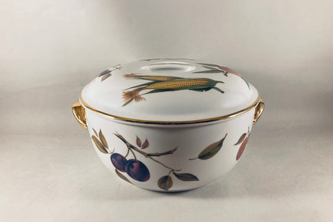 Royal Worcester - Evesham - Gold Edge - Casserole Dish - 4pt - The China Village