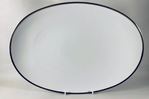 Thomas - Medaillon - Thick Silver Band - Oval Platter - 15 1/4" - The China Village