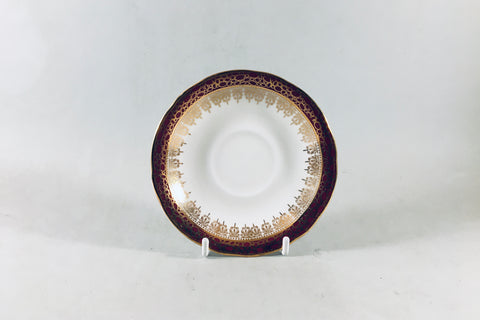 Duchess - Winchester - Burgundy - Coffee Saucer - 5" - The China Village