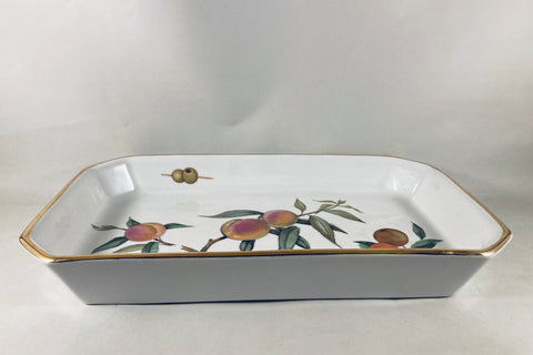 Royal Worcester - Evesham - Gold Edge - Serving Dish - 14" x 7 3/4" - The China Village