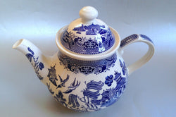 Churchill - Willow - Blue - Teapot - 2pt - The China Village