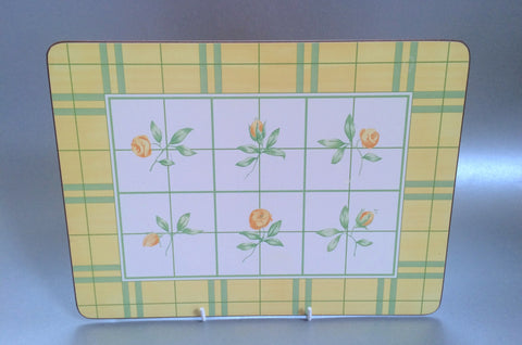 Marks & Spencer - Yellow Rose - Placemat - Set of 6 - 11 3/8" x 8 3/8" - The China Village